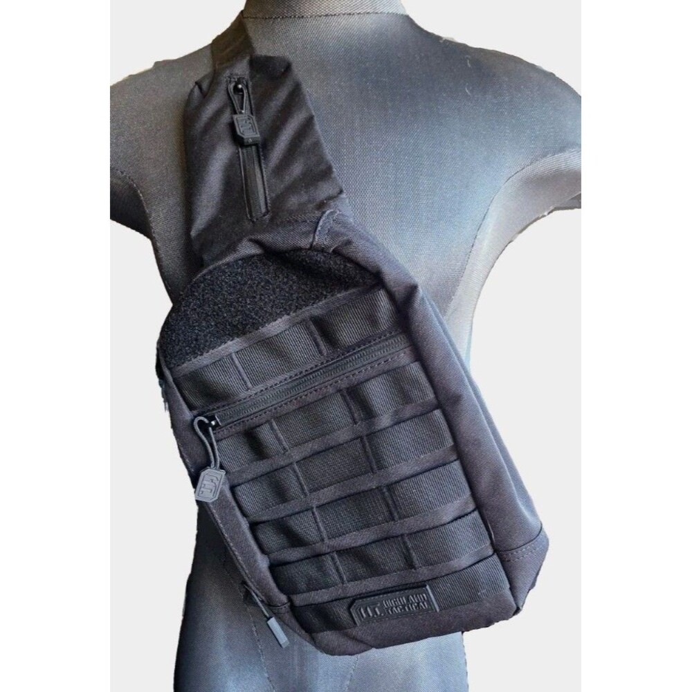 Highland Tactical Sling Bag Crossbody Backpack MOLLE Style Shoulder Bag Utility